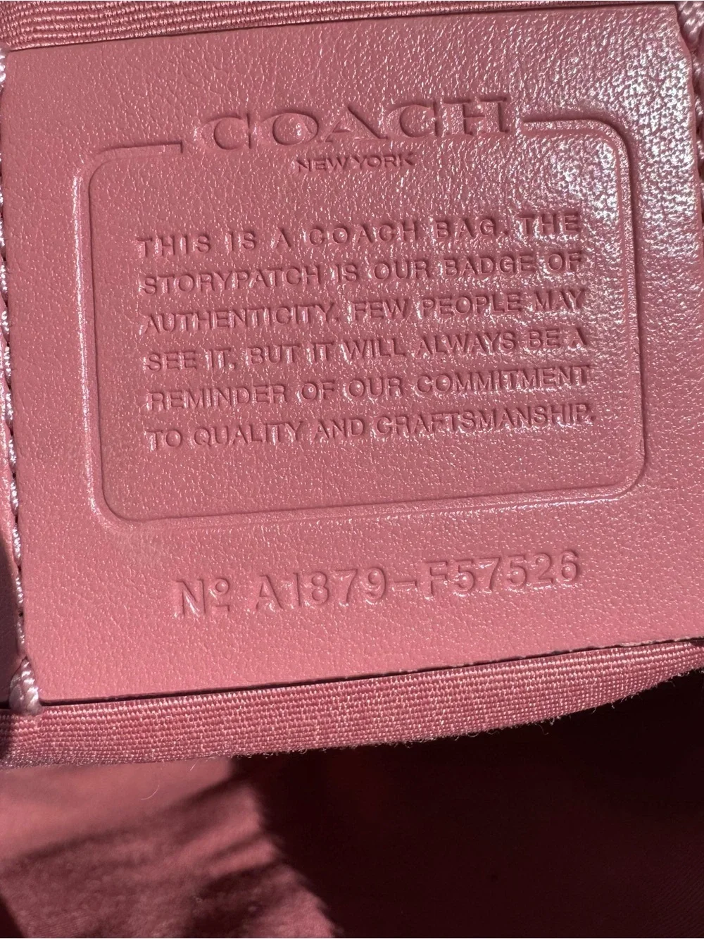 COACH Ava Pink Leather Tote Bag with Gold Hardware - Picture 8 of 11